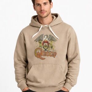 Queen "Classic Crest" Band Logo Sweatshirt Hoodie